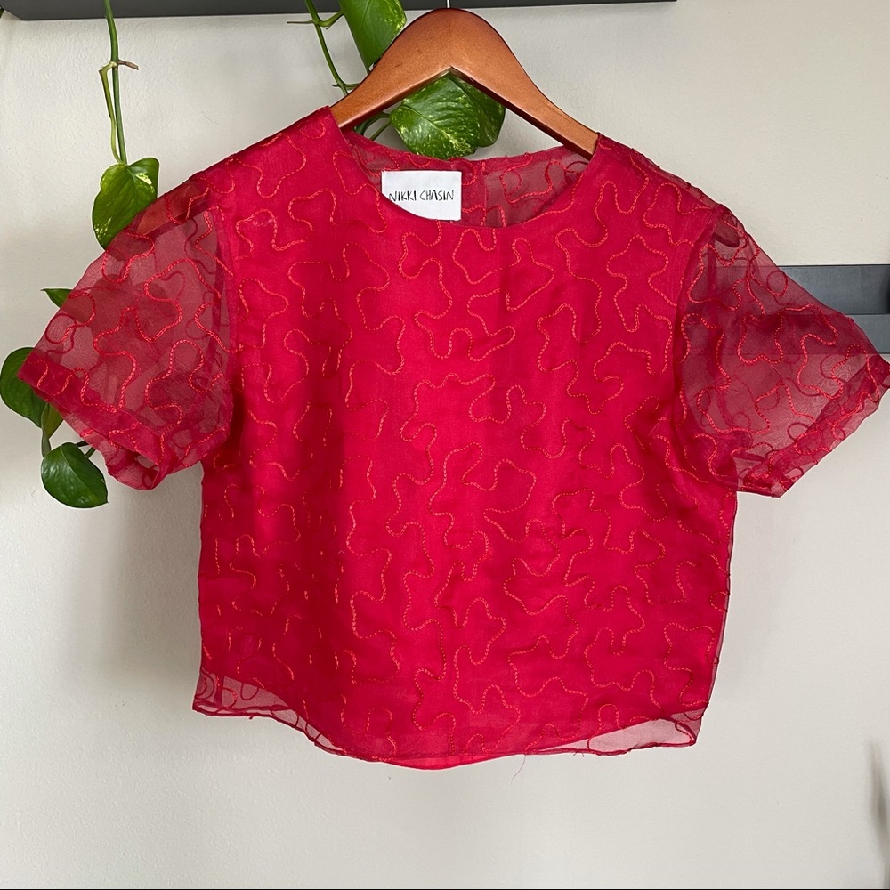 Nikki Chasin silk top